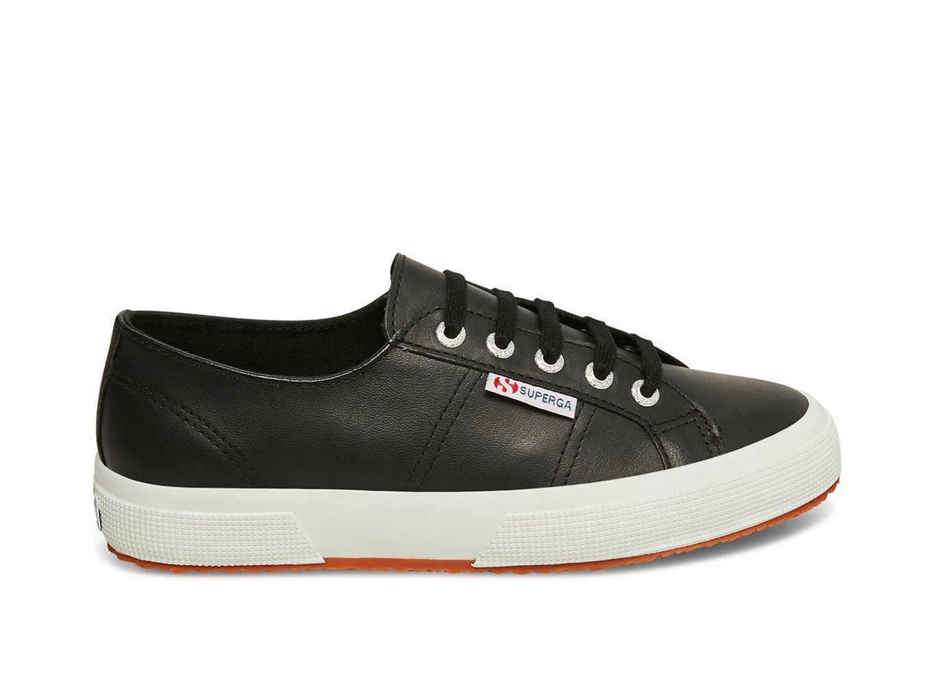 Zapatillas Superga Mujer Negras - 2750 Naplngcotu Cuero - 156782BJS